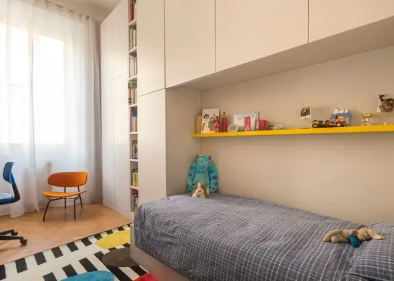 Desain plafon PVC kamar tidur anak modern dan ceria menggunakan JAVAFON